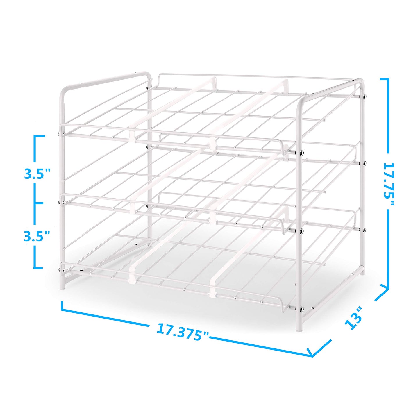 Simple Trending Can Rack Organizer, Stackable Can Storage Dispenser Holds up to 36 Cans for Kitchen Cabinet or Pantry