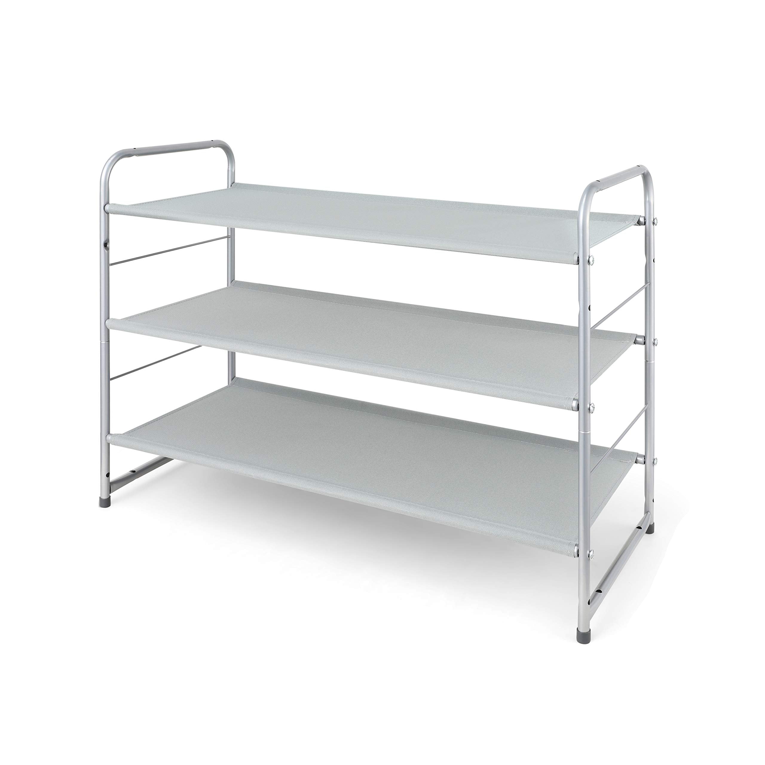 Simple Trending 3 Tier Stackable Shoe Rack Expandable Adjustable Fa